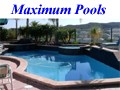 Maximum Pools, Anaheim - logo
